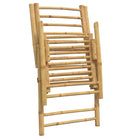 Bamboe tuinstoelen met comfortabele zitervaring en wasbare hoes - Tuinstoelen