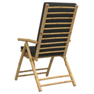 Bamboe tuinstoelen met comfortabele zitervaring en wasbare hoes - Tuinstoelen