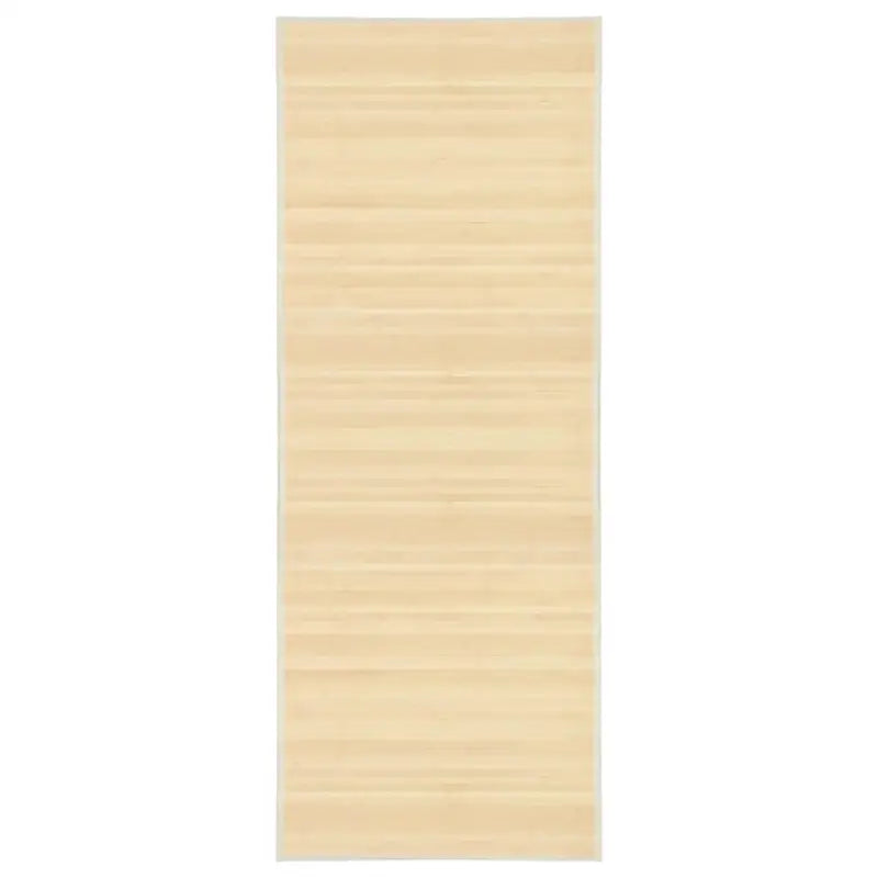 Bamboe vloerkleed met anti-slip onderkant voor veilige grip - Lichtbruin / 80 x 200 cm - Vloerkleden