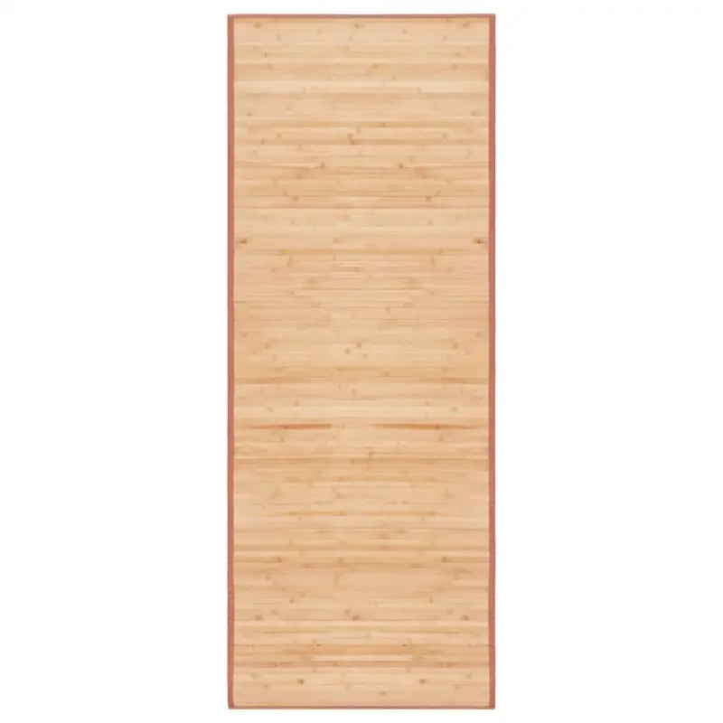 Bamboe vloerkleed met anti-slip onderkant voor veilige grip - Bruin / 80 x 200 cm - Vloerkleden