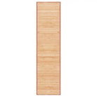 Bamboe vloerkleed met anti-slip onderkant voor veilige grip - Bruin / 80 x 300 cm - Vloerkleden