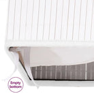 Bamboe wasmand met grote inhoud en geweven stof voor elk interieur - Wasmanden