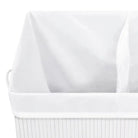 Bamboe wasmand met grote inhoud en geweven stof voor elk interieur - Wasmanden