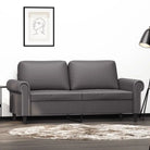 Banken 2-zitsbank in kunstleer voor gezellige zitervaringen - Grijs / 140 cm - Banken