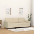 Banken 3-zitsbank voor een gezellige en stijlvolle woonkamer - Crème / 180 cm - Banken