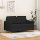 Banken 3-zitsbank voor een gezellige en stijlvolle woonkamer - Zwart / 120 cm - Banken