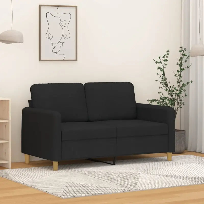 Banken 3-zitsbank voor een gezellige en stijlvolle woonkamer - Zwart / 120 cm - Banken