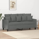 Banken Een stijlvolle en comfortabele 3-zitsbank voor in huis - Donkergrijs / 140 cm - Banken