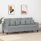 Banken Een stijlvolle en comfortabele 3-zitsbank voor in huis - Lichtgrijs / 180 cm - Banken