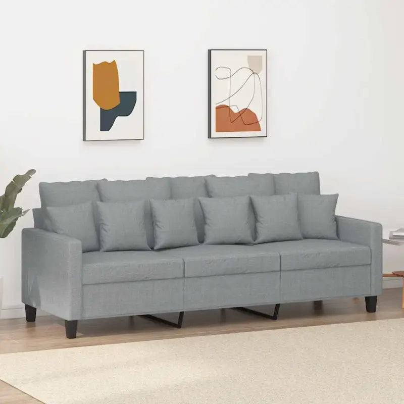 Banken Een stijlvolle en comfortabele 3-zitsbank voor in huis - Lichtgrijs / 180 cm - Banken