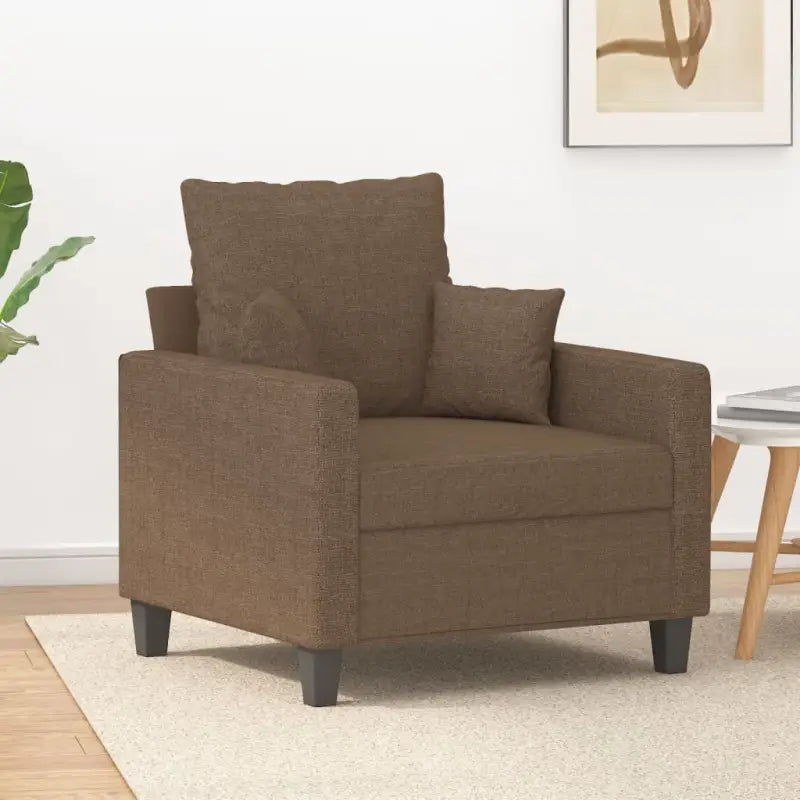 Banken Een stijlvolle en comfortabele 3-zitsbank voor in huis - Bruin / 60 cm - Banken