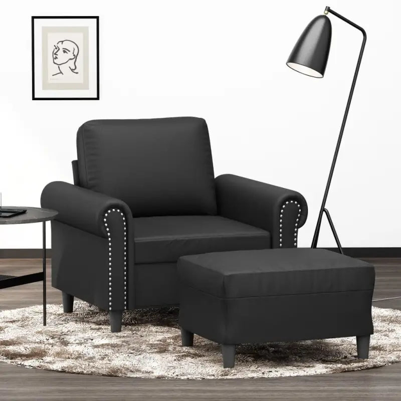 Banken Fauteuil in Kunstleer voor Gezelligheid en Ontspanning - Banken
