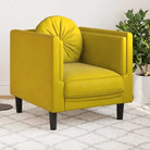 Banken fauteuil in kunstsuède voor ontspannen en gezellig comfort - Geel / Bank - Banken