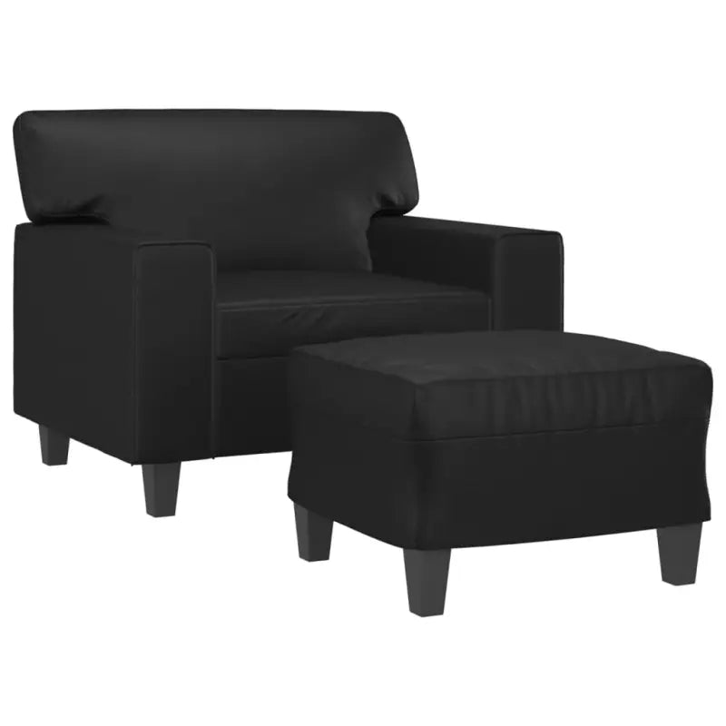 Banken fauteuil met kunstleer voor gezellige ontspanning - Banken