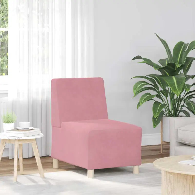 Banken fauteuil met multiplex frame voor comfort en stijlvolle ontspanning - Roze - Banken