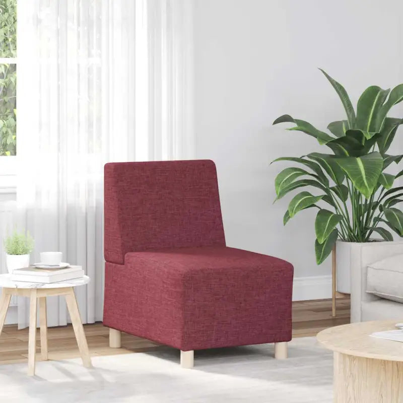 Banken fauteuil met multiplex frame voor ultiem comfort en stijl - Wijnrood - Banken