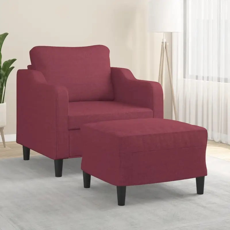 Banken fauteuil voor gezellige en ontspannen momenten - Wijnrood - Banken