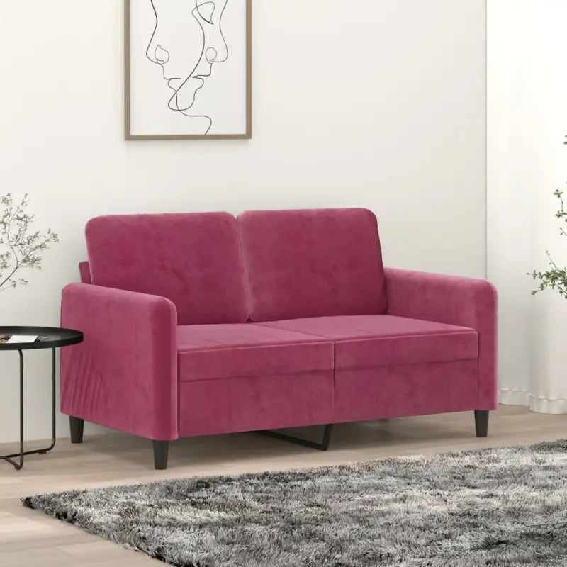 Banken fauteuil voor ontspannen en gezellige momenten - Wijnrood / 120 cm - Banken