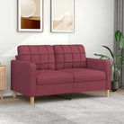 Banken fauteuil voor ontspannen en gezellige momenten - Wijnrood / 140 cm - Banken