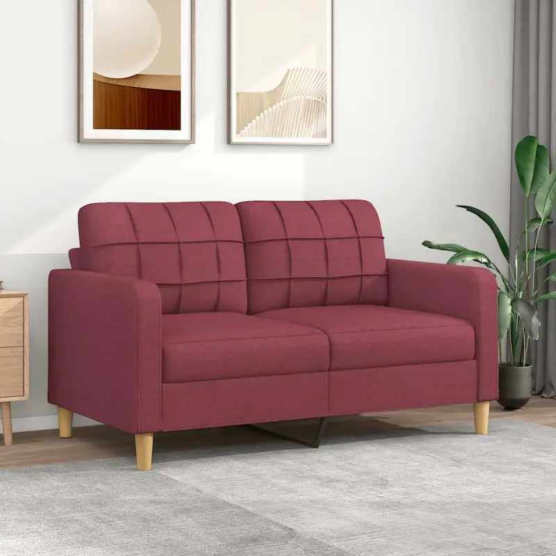 Banken fauteuil voor ontspannen en gezellige momenten - Wijnrood / 140 cm - Banken