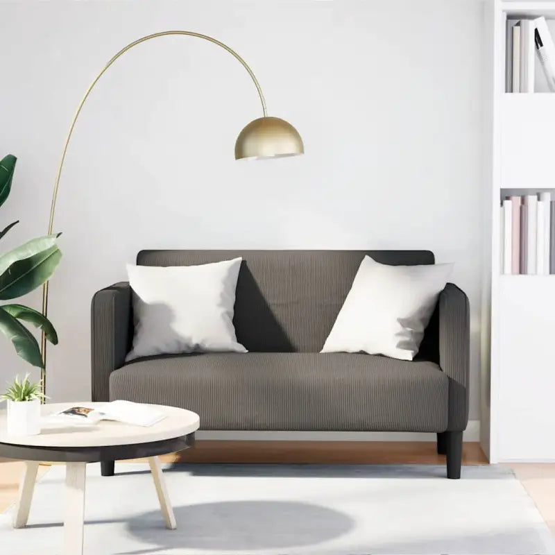 Banken in corduroy stof voor comfort en stijlvolle ontspanning - Lichtgrijs - Banken