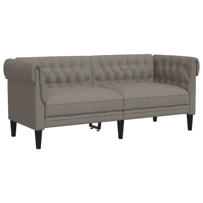 Banken loungeset met comfortabele breedte zitting en hoogte armleuning - Taupe / 2-zits + 3-zits - Banken