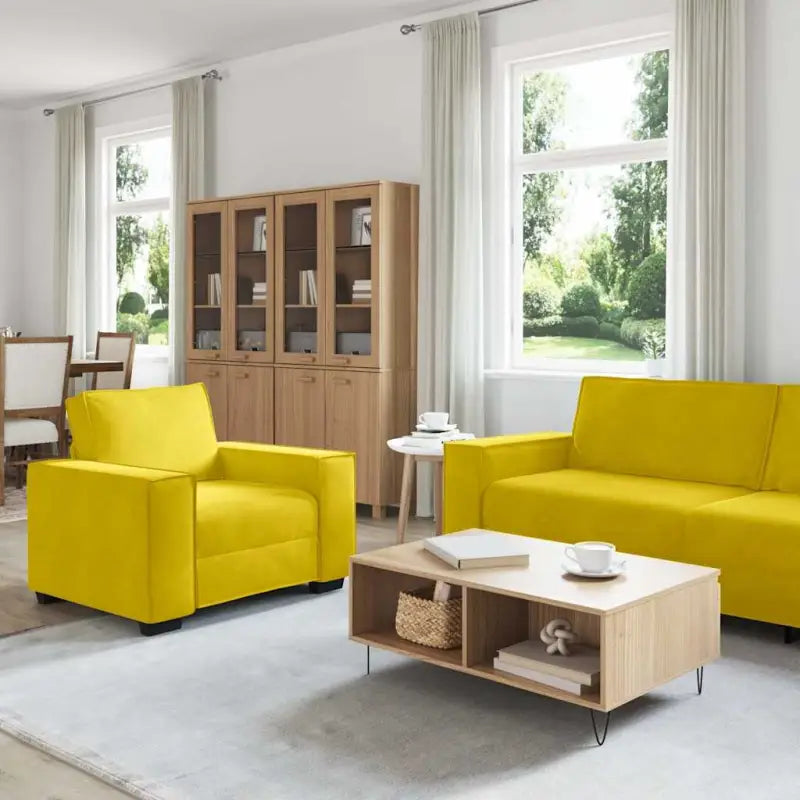 Banken loungeset met compacte totale afmetingen en comfortabele zitbreedte - Banken