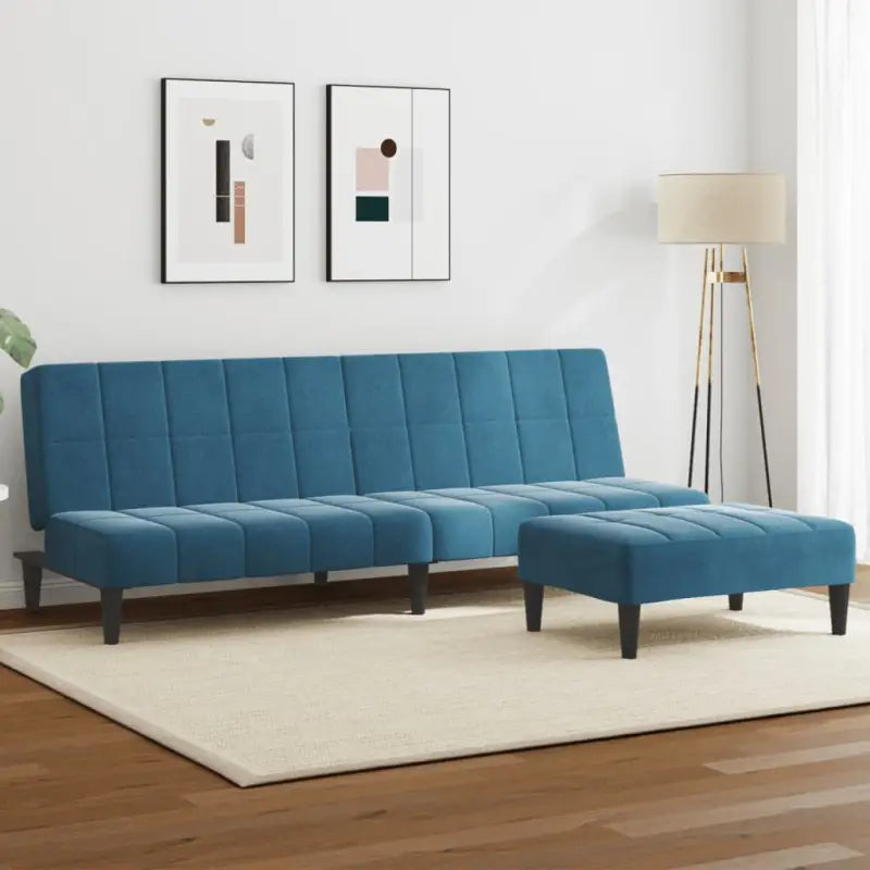 Banken met kunststof materiaal vulling voor comfortabel slapen en zitten - Blauw / Zonder armleuning - Banken