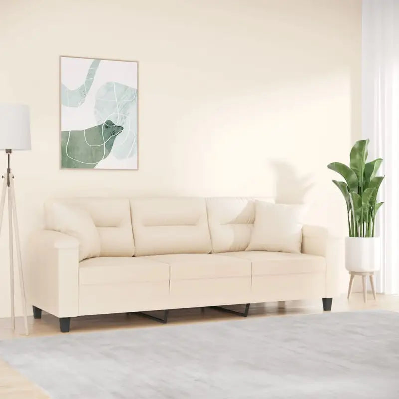Banken met moderne stijl en comfortabele materiaal vulling - Beige / 180 cm - Banken
