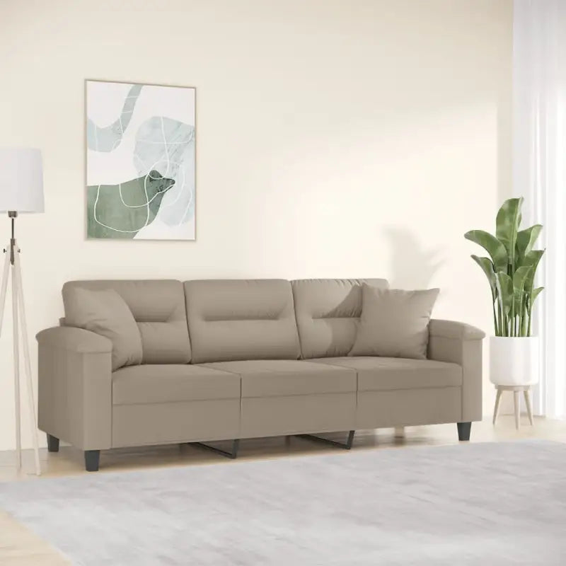 Banken met moderne stijl en comfortabele materiaal vulling - Taupe / 180 cm - Banken