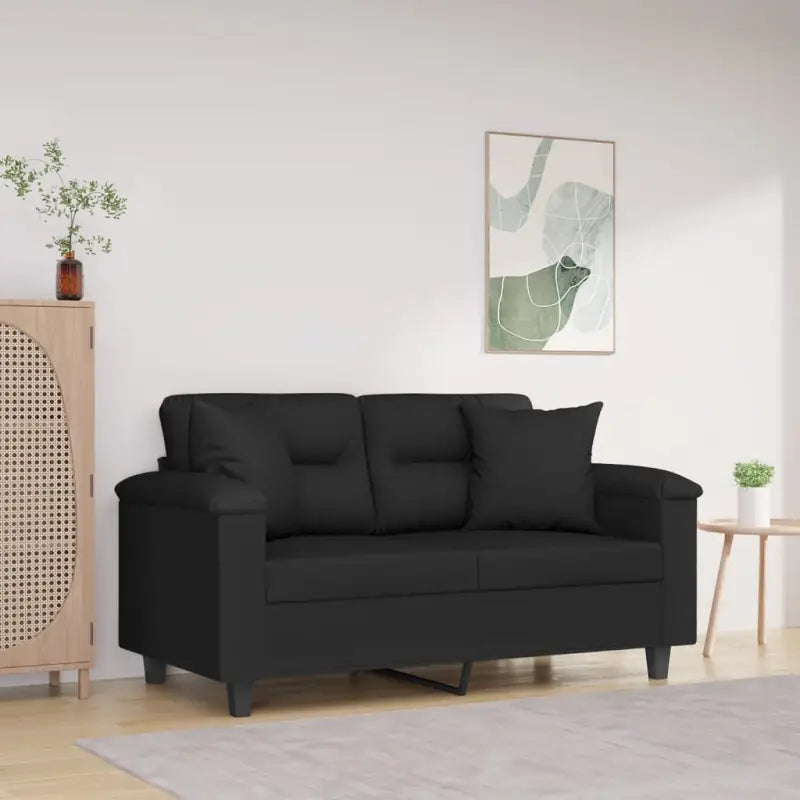 Banken met moderne stijl en comfortabele materiaal vulling - Zwart / 120 cm - Banken