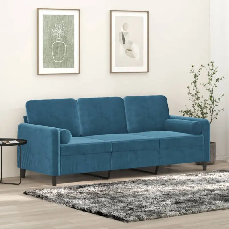 Banken met moderne uitstraling en comfortabele materiaal vulling - Blauw / 180 cm - Banken
