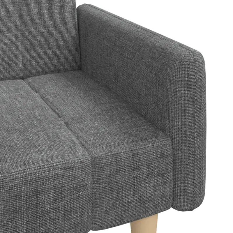 Banken met totale afmetingen en hoogte rugleuning voor slaap en zittocht - Lichtgrijs / Met armleuning - Banken