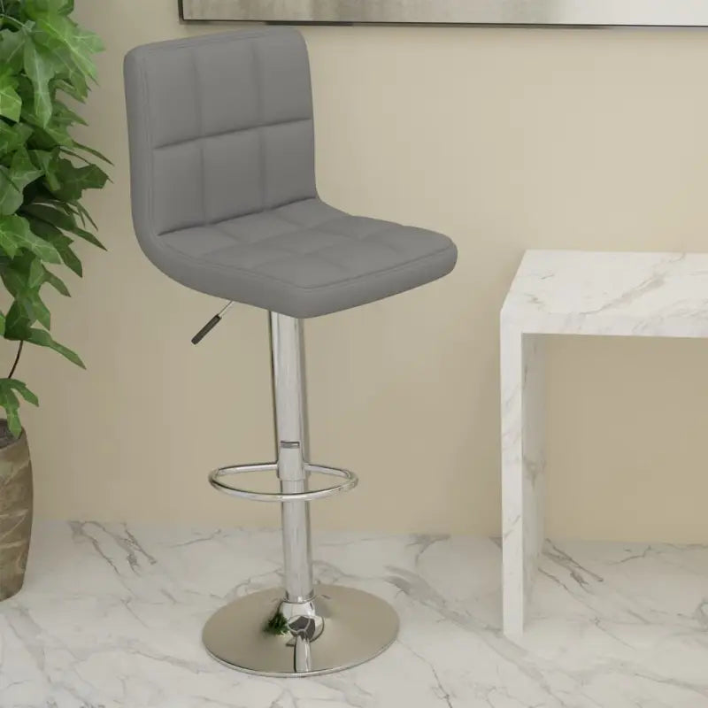 Barkrukken met ingebouwde voetensteun voor extra comfort - Lichtgrijs / 1 - Barkrukken