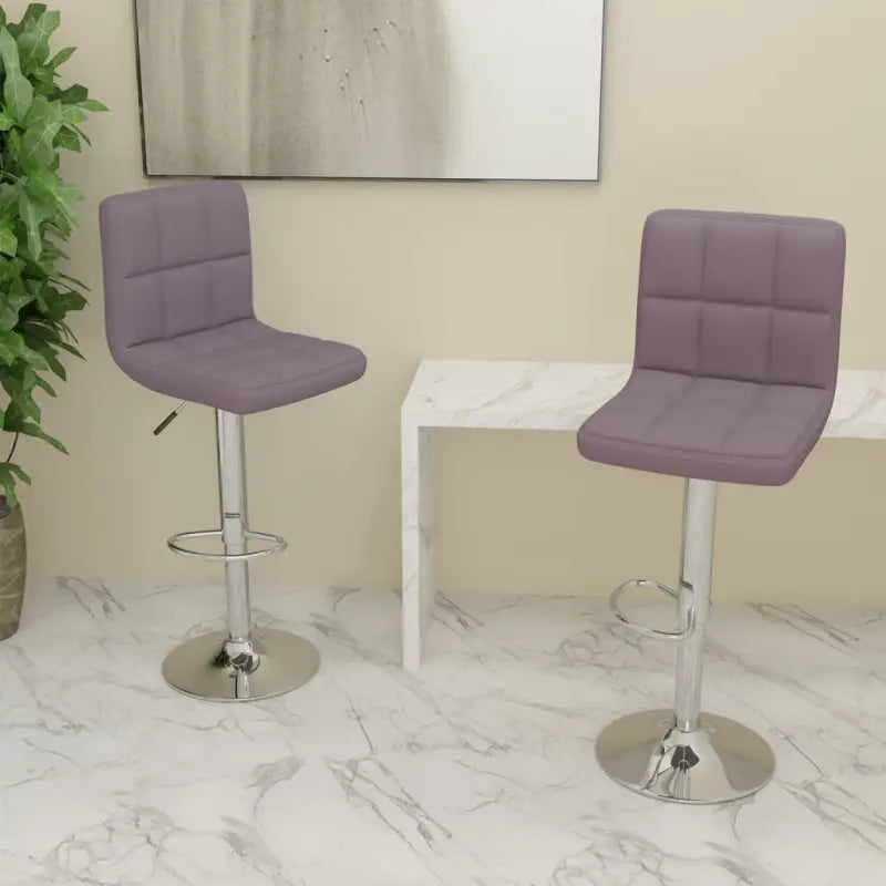 Barkrukken met ingebouwde voetensteun voor extra comfort - Taupe / 2 - Barkrukken