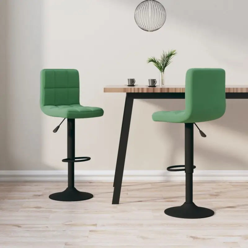 Barkrukken met ingebouwde voetensteun voor optimaal zitcomfort - Donkergroen / 2 - Barkrukken