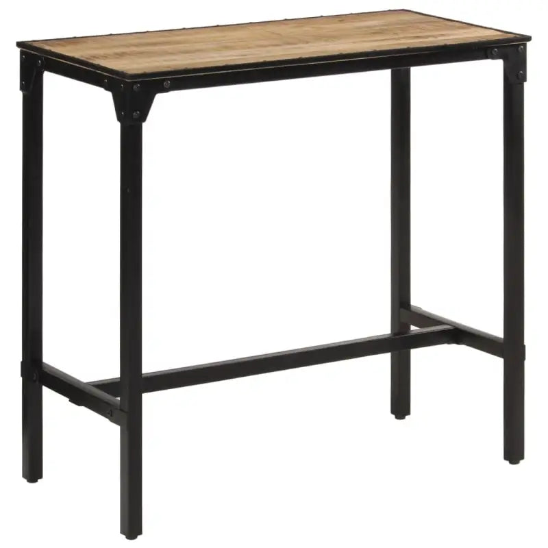 Barkrukken met massief ruw mangohout en ijzeren frame - 110 x 55 x 107 cm / 1 - Barkrukken