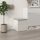 Beckwoord opbergkast met lade in bewerkt hout voor schoenen opbergen - Hoogglans wit / 1 - Commodes & ladekasten