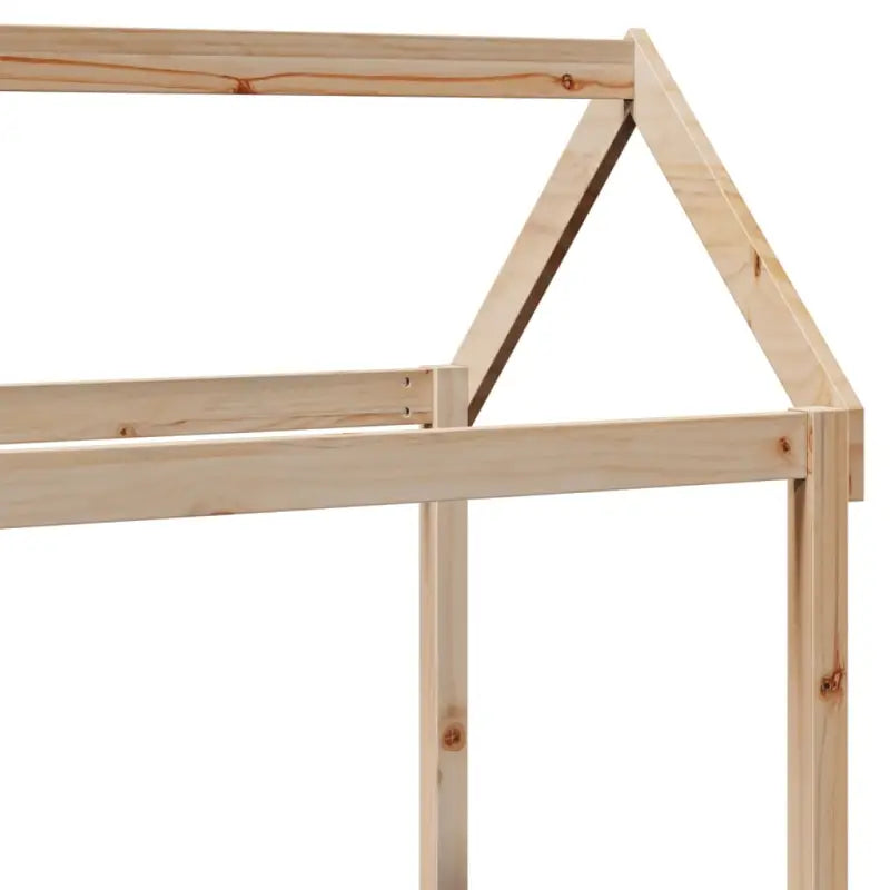 Bed met massief grenenhout en open zijdeur voor slaap of woonkamer - Bedden & bedframes