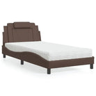 Bed met multiplex lattenbodem en 22d pu-schuim voor optimaal comfort - Bruin / 100 x 200 cm - Bedden & bedframes