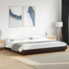 Bed met RGB LED-verlichting en bewerkt hout voor een stabiele nachtrust - Zwart / 180 x 200 cm - Bedden & bedframes