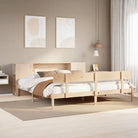 Bedden en bedframes met massief grenenhout en optimale totale afmetingen - Naturel / 180 x 200 cm - Bedden & bedframes