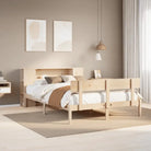 Bedden en bedframes met massief grenenhout en optimale totale afmetingen - Naturel / 140 x 190 cm - Bedden & bedframes