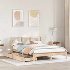 Bedden en bedframes met massief grenenhout voor optimale comfort - Naturel / 120 x 200 cm - Bedden & bedframes