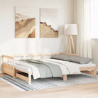 Bedden en bedframes met massief grenenhout voor praktische slaapoplossingen - Naturel / 90 x 200 cm / Ja - Bedden &
