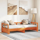 Bedden en bedframes met massief grenenhout voor praktische slaapoplossingen - Wasbruin / 90 x 190 cm / Nee - Bedden &