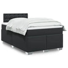 Bedden met grijs materiaal voor optimale nachtrust en duurzame vulling - Zwart / 120 x 200 cm / knoppwn - Bedden &