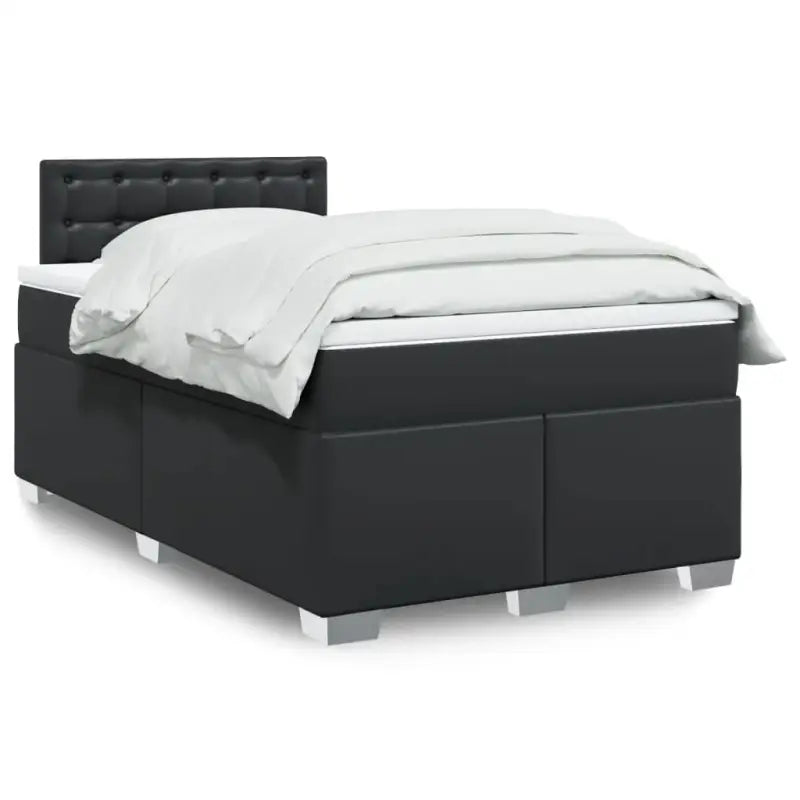 Bedden met grijs materiaal voor optimale nachtrust en duurzame vulling - Zwart / 120 x 200 cm / knoppwn - Bedden &