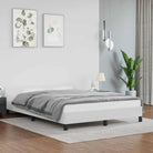 Bedframe met hoofdeinde en multiplex lattenbodem voor een goede nachtrust - Wit / 140 x 190 cm - Bedden & bedframes