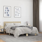Bedframe met multiplex lattenbodem en bewerkt hout voor een goede nachtrust - Sonoma eiken / 120 x 190 cm - Bedden &